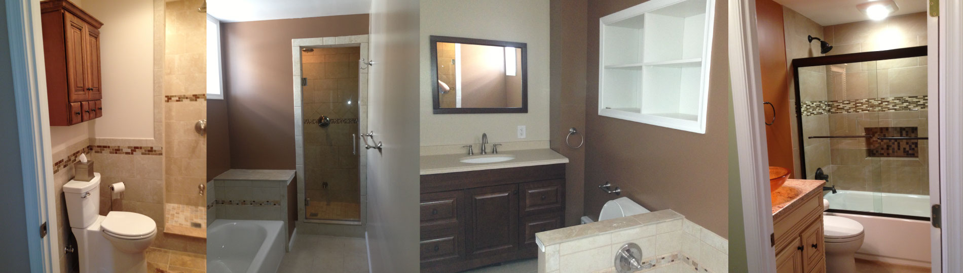 Modern bathroom vanity and mirror by DeBellis & Sons Construction